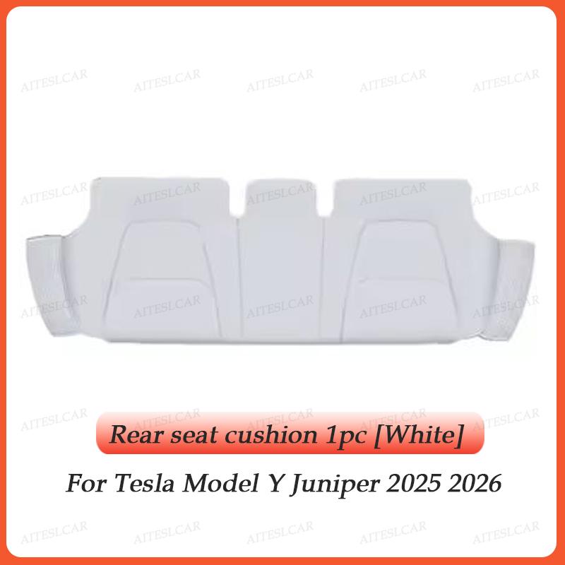 AABLU1 For Tesla Car Cushion Nappa Leather Breathable Non-slip Car Seat High Rebound Pad Seat Cushion Four Seasons Universal Auto Seat
