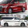 Naklejki samochodowe do Toyota Alphard Vellfire TRD MVP Van zestaw pasków graficznych stylowa okładka Vinyl Decor naklejki Tuning Auto