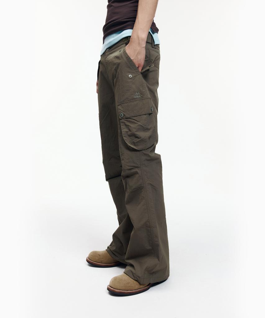AAKAM Flare Ripstop Cargo Pants (Khaki)