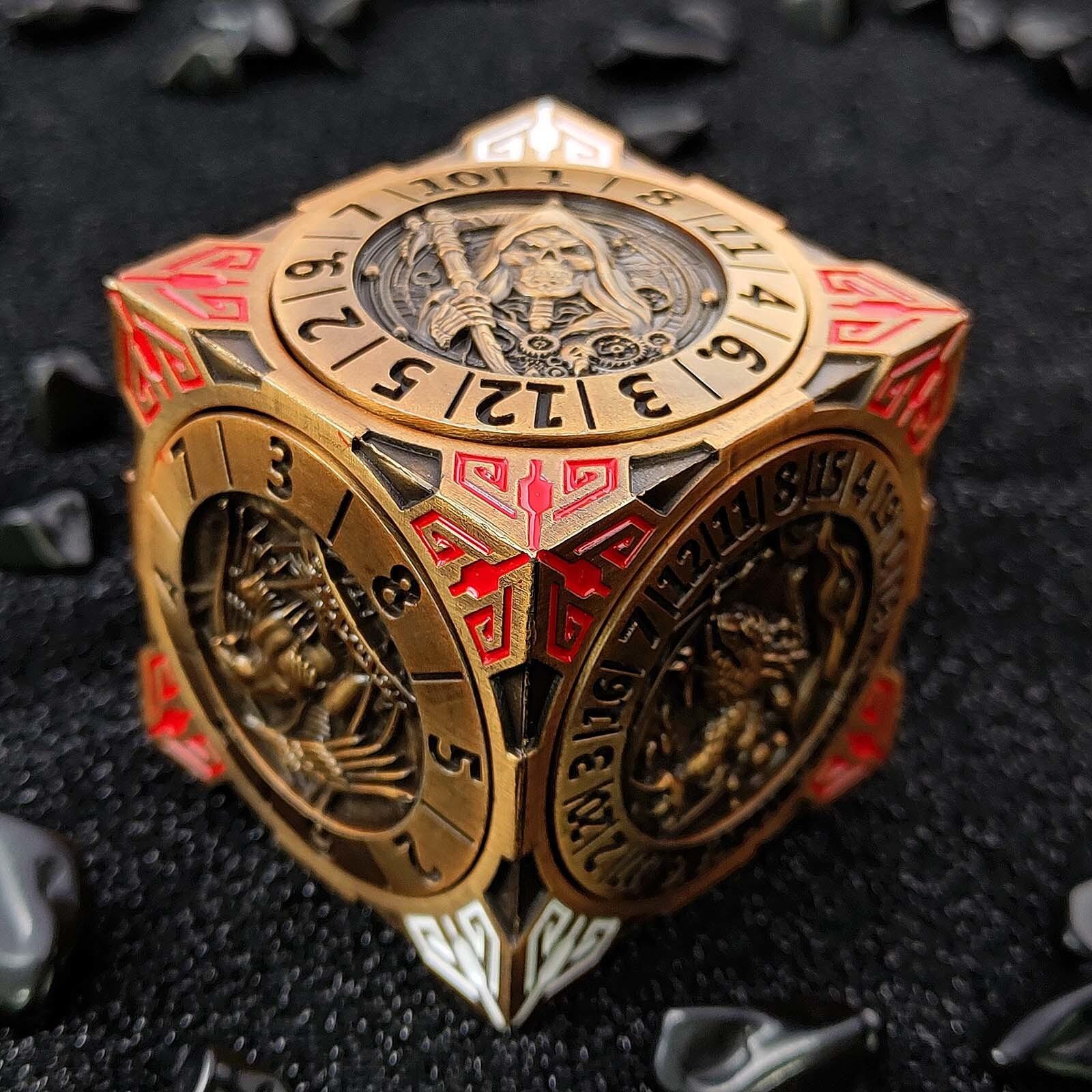 

7-В-1 Шестисторонній обертовий DND Dice Dungeon And Dragon Table Рольова гра Dice D4 D6 D8 D12 D20 D10/% Polyhedral Wheel Dice