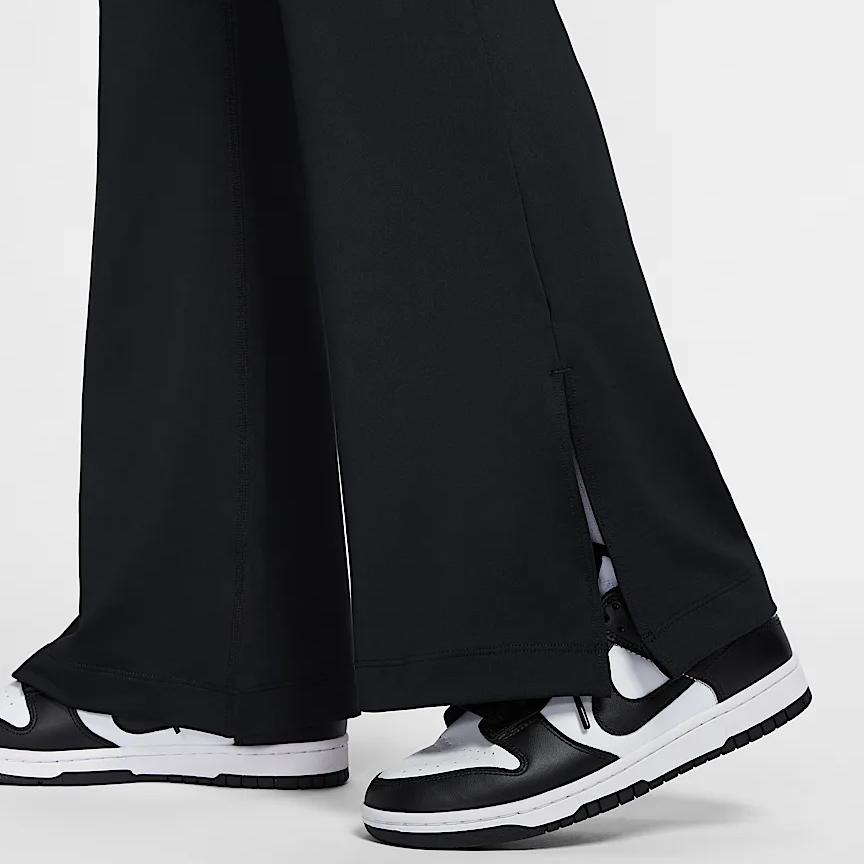 Nike Odzież sportowa Zespół Spodnie średniej wysokości Stylowe casualowe Damskie doły Czarny IB5586010