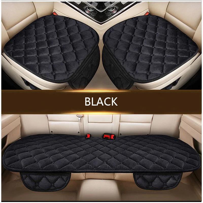 Winter Car Seat Covers – Universal Fitted Plush Warm Seat Protector for Front & Rear, Anti-Slip Auto Interior Cover Set