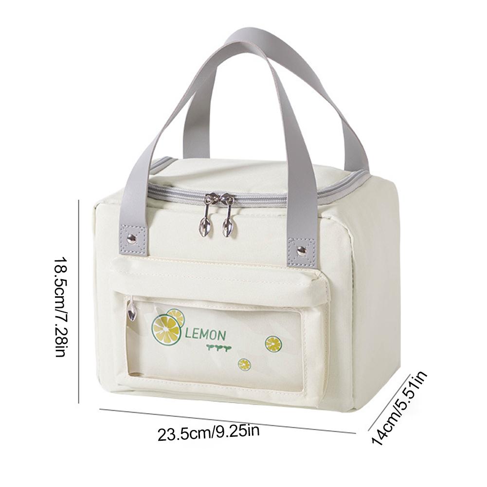 Portable Picnic Bag Thermal Insulated Picnic Box Tote Cooler Handbag Waterproof Backpack Bento Pouch Camping Food Storage Bags