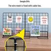 Kindergarten Art Display Rack: Grid Panel for Hanging Photos and Crafts