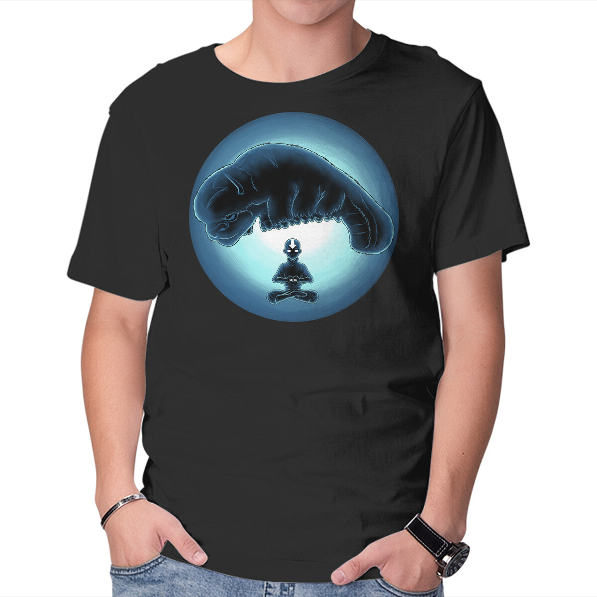 Unisex Crew Neck T-Shirt Boy In The Iceberg Graphic Short Sleeve Casual Tee S