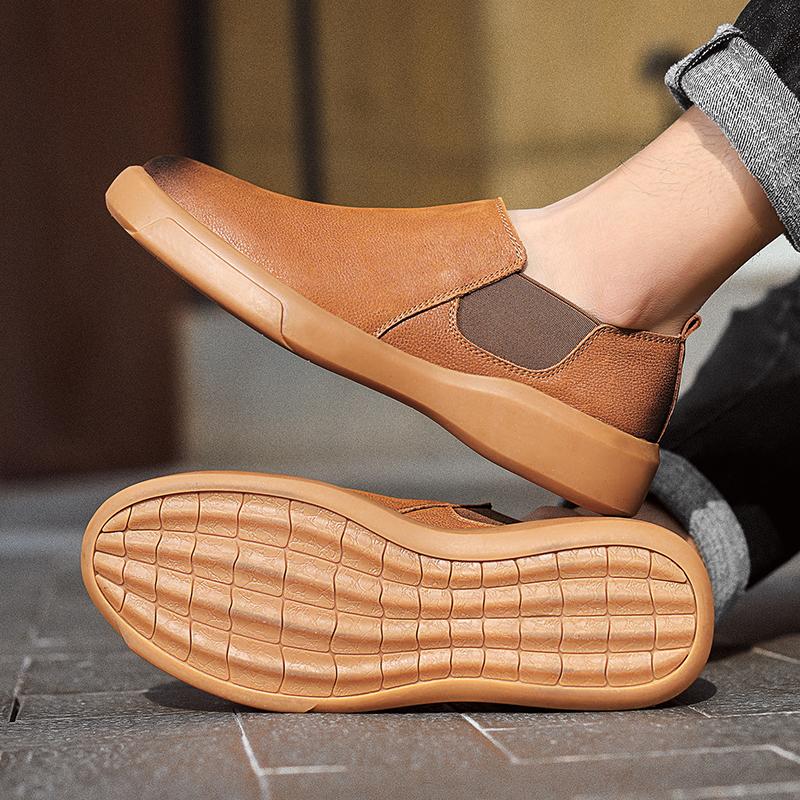 Vysoce kvalitní pánské boty z pravé kůže Pohodlné nazouváky Pánské mokasíny Výprodej Pánské Řidičské boty Běžná obuv 38 -47