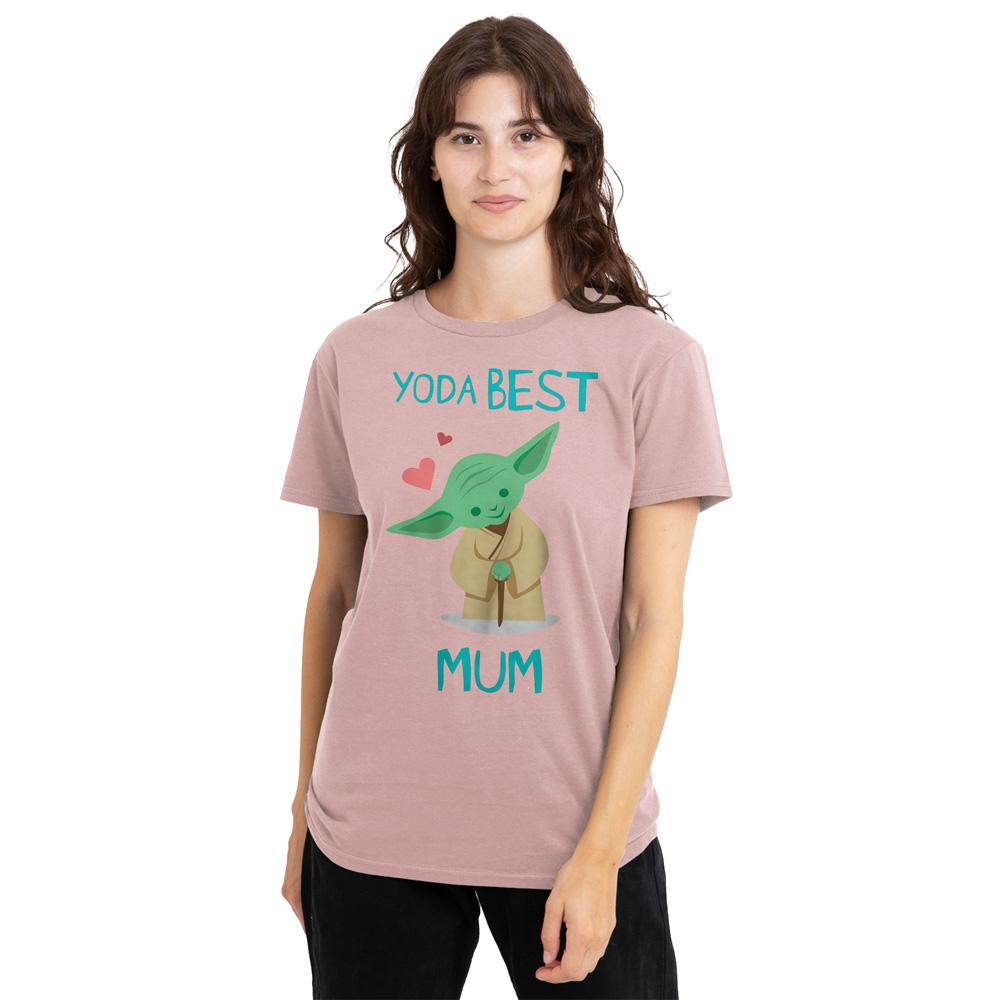 STAR WARS Womens/Ladies Best Mum Yoda Mothers Day T-Shirt
