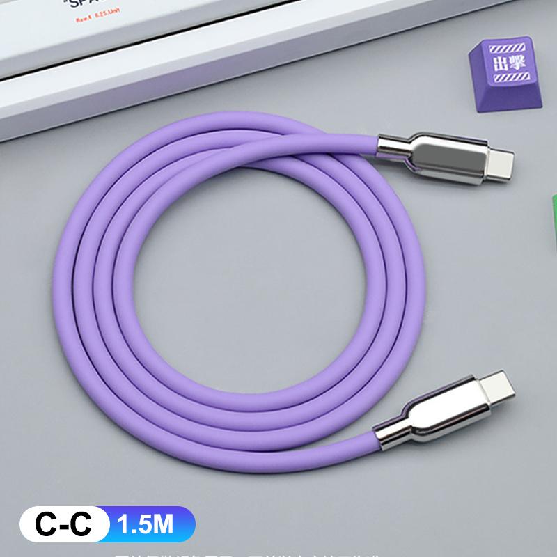 240W Pd3.1 Liquid Silicone Usb C Type-C Fast Charging Cable 15 16 17 S23 S24 S25