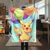 Sky Pikachu  Print Flannel Blanket, High quality Comfortable for All Seasons, Home Decor, Warmth and Comfort
