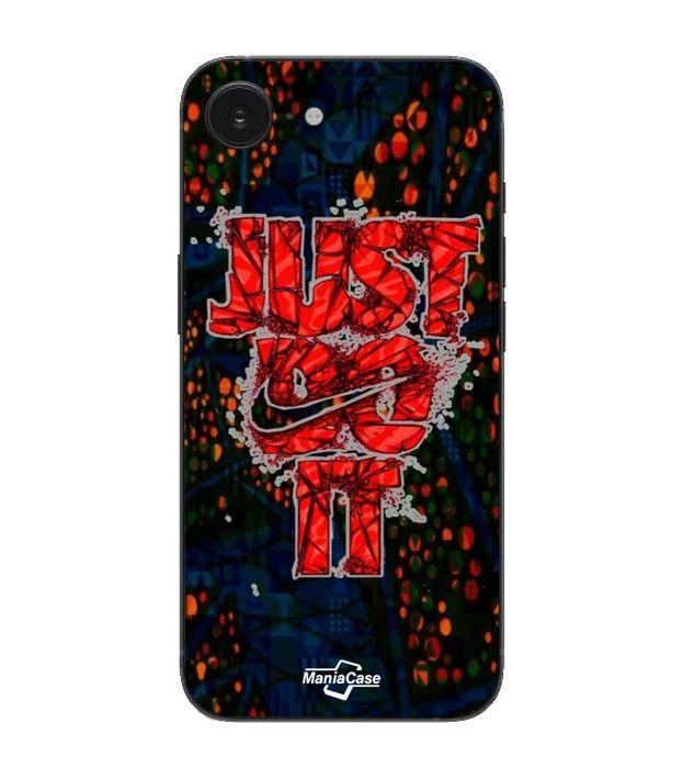 Maniacase Hülle Für Iphone 16E nike just do it rot schwarz