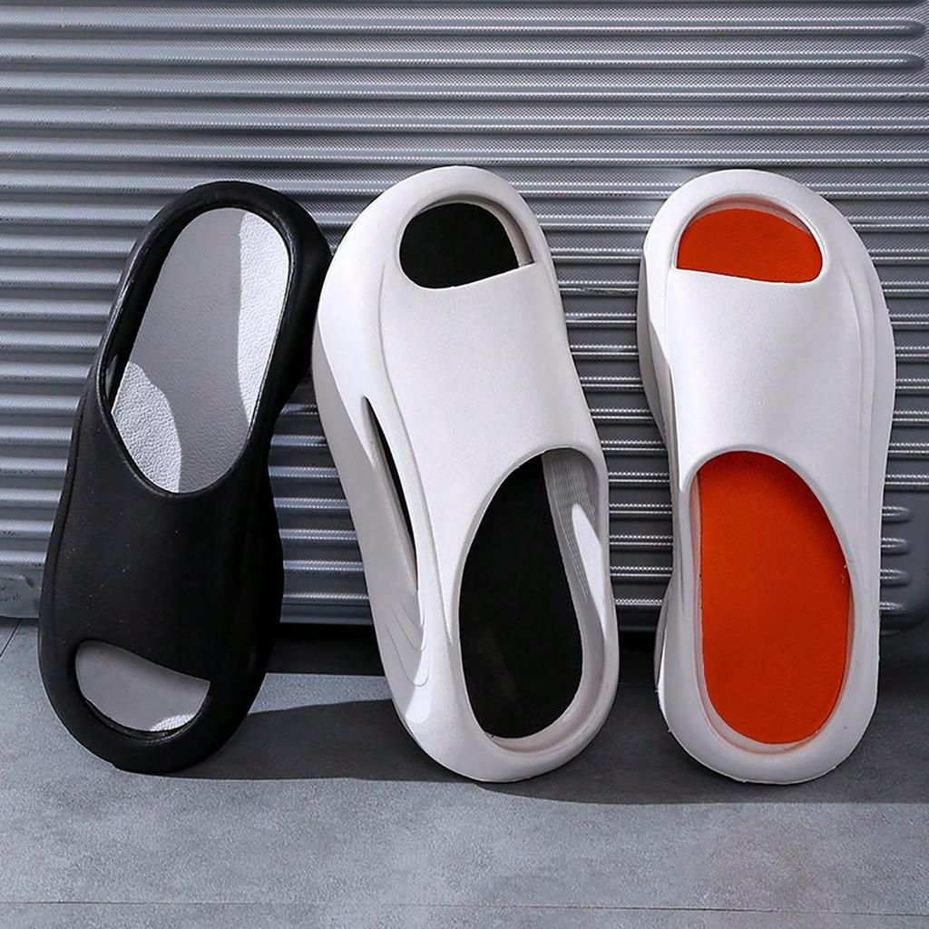 Summertime Slide Shoes For Men And Women Thick Bottom Eva Step On The Poop Feeling Outside Wear Anti-Skid Daily Bathroom Slide Shoes