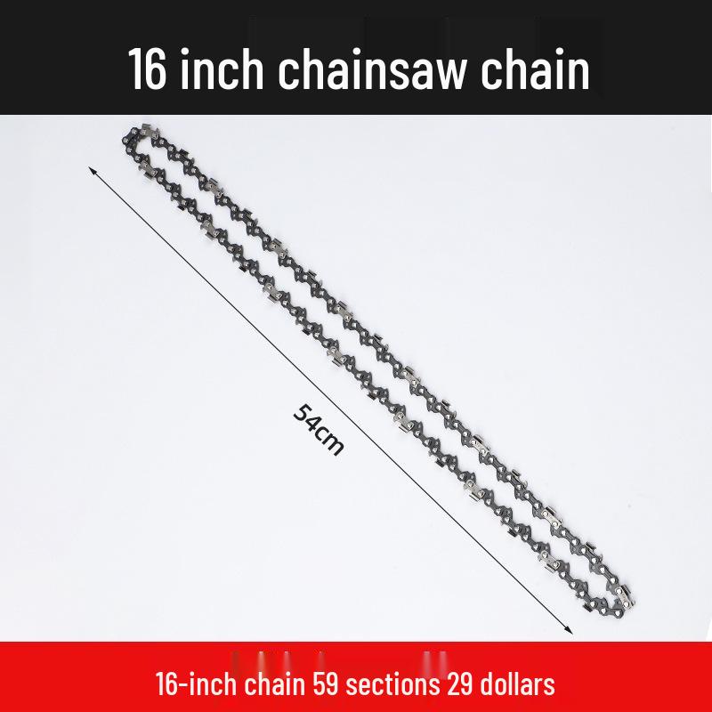 Universal Chainsaw Guide Bar & Chain: 4" & 16" for Gasoline & Lithium Electric Saws