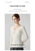 Autumn/Winter Women's V-Neck 100% Pure Cashmere Sweater - Long-Sleeve Knitwear
