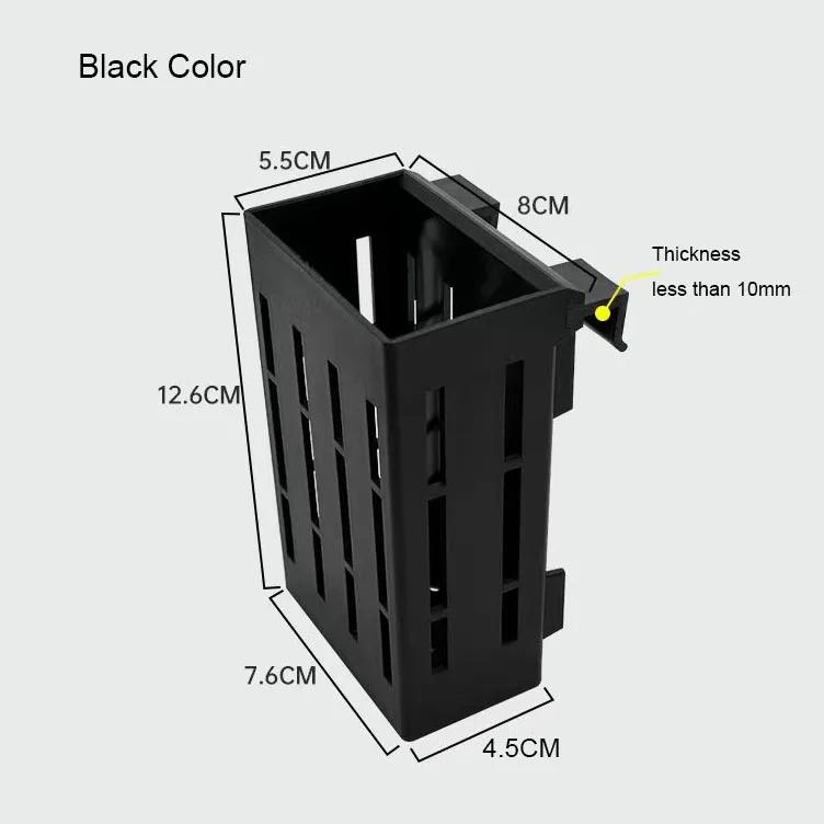 

Подвесной держатель для аквариумных растений, корзина для посадки водных растений, гидропонная корзина для растений, чашки для посадки аквариумных растений, настенный декор 12.6cmx8cmx5.5cm чёрный
