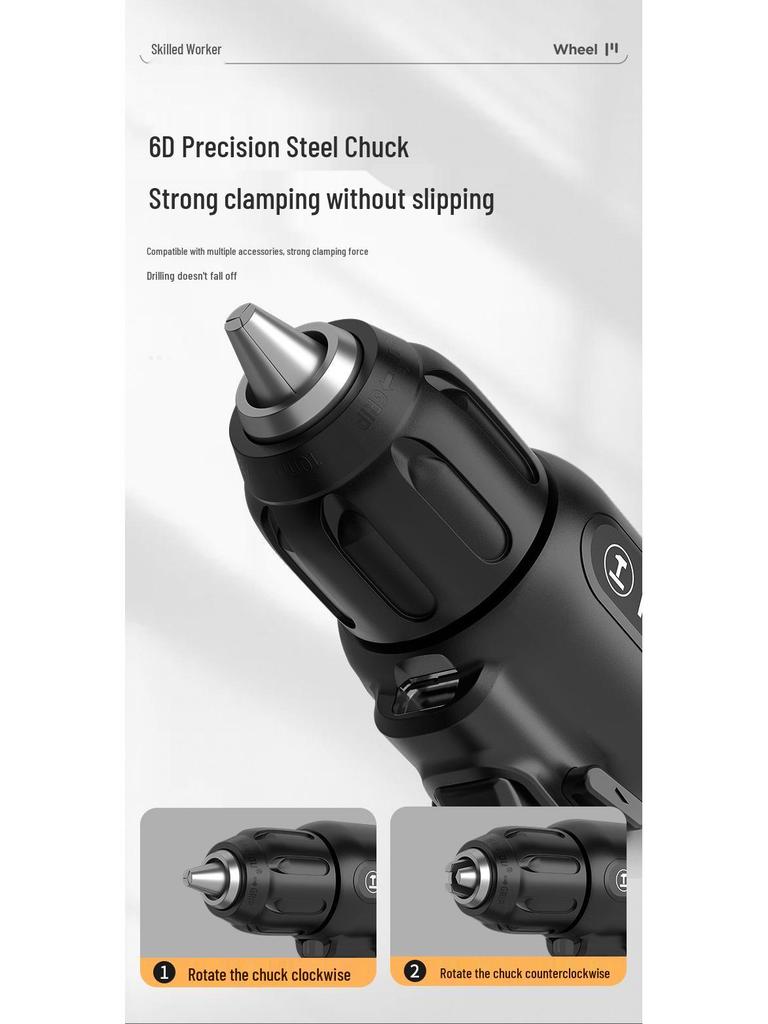 Green Forest 7.2V Cordless Drill/Driver, Multi-functional Electric Screwdriver, Rechargeable Home Tool Set.
