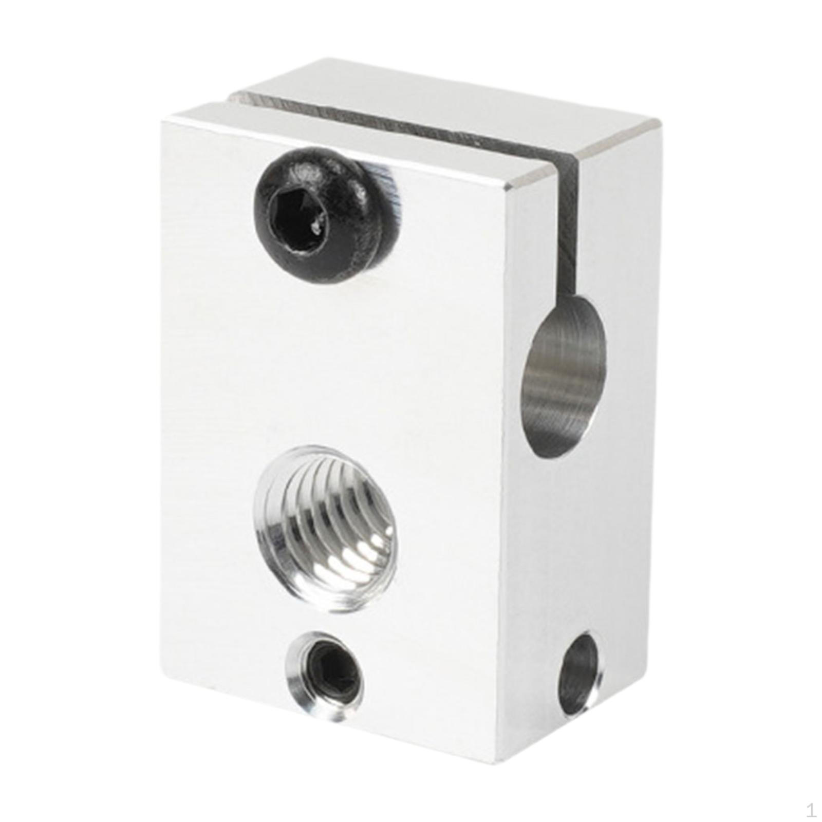 

3D Printer Block Part for PT100 V6 Easy to Install Replacement Quality Professional Aluminum
