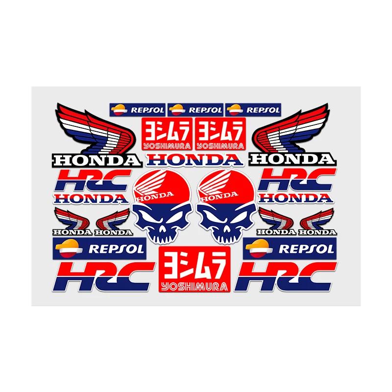 AAADK1 Stickers Moto Sticker Auto Body Bumper For Honda Windows Motorcycle Helmet Laptop Walls Vinyl Decal Car Tuning