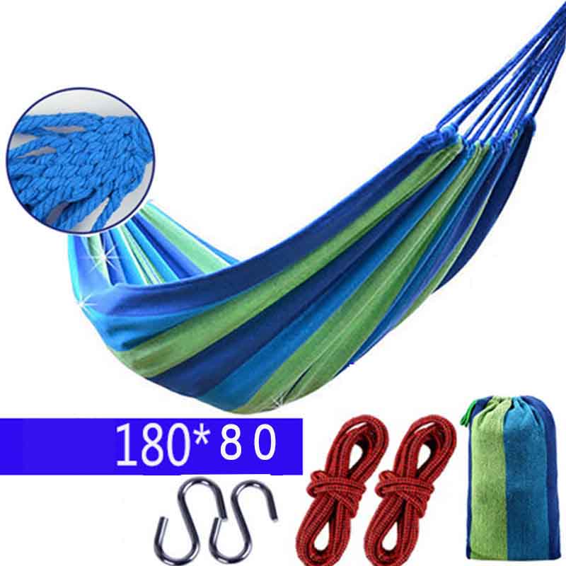 

Гамак, уличные качели, утолщенный холст, противоскользящий, одинарный подвесной стул для сна в помещении и на открытом воздухе style 1 синий