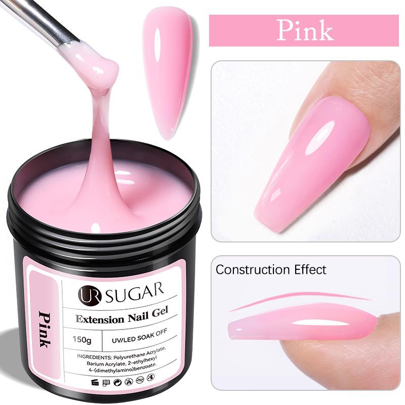 UR SUGAR Quick Nail Extension Gel 150g Großes Nachfüllflüssigkeit für Nagelkunst – Stark Langlebig Einfach anzuwenden