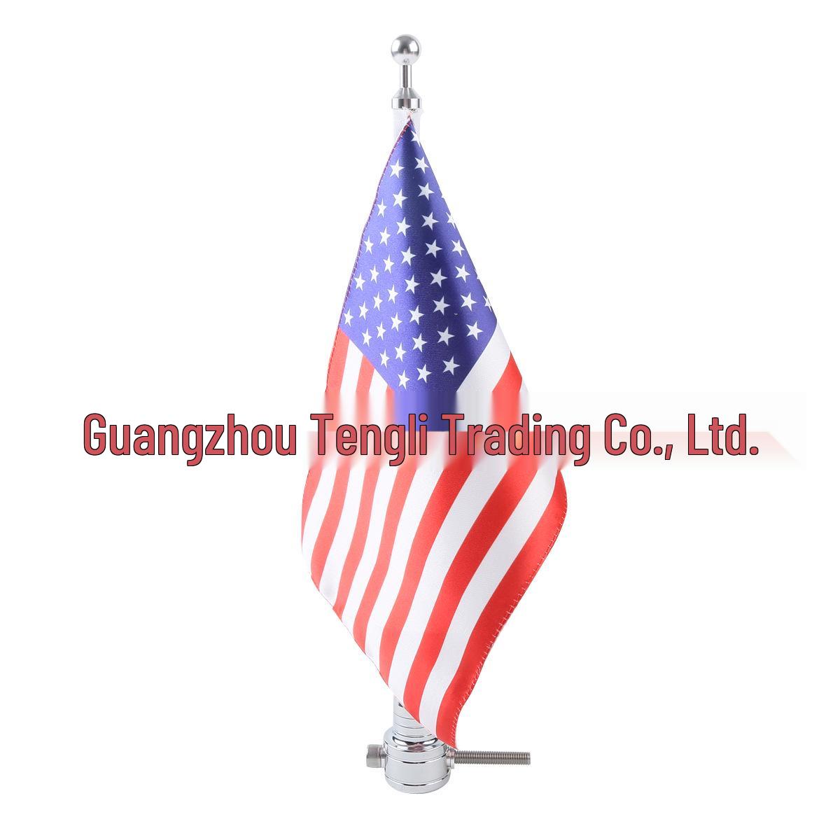 

GL1800 1800 National Flag Decoration Antenna Base Round Interface Harley U.S. Flag