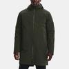 Under Armour Three-In-One Training Sports Solid Hooded Mid-Length Down Jacket Men Outerwear Lock-Green 1364891-310