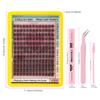 144 Clusters Of C-Song False Eyelashes Set 10-18Mmdiy Segmented Grafting Single Cluster Of Thick Eyelashes
