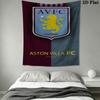 Aston Villa F.C Wall Hanging Printed Fabric Blanket Decorative Tapestries for Bedroom Living Room Home Decor