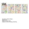 Decorative Window Cling 4 Sheets Rainbow Flower Clings Small Iridescent Prism Renters Decal Sticker Anti-Collision Static PVC Decals for Bird Windows