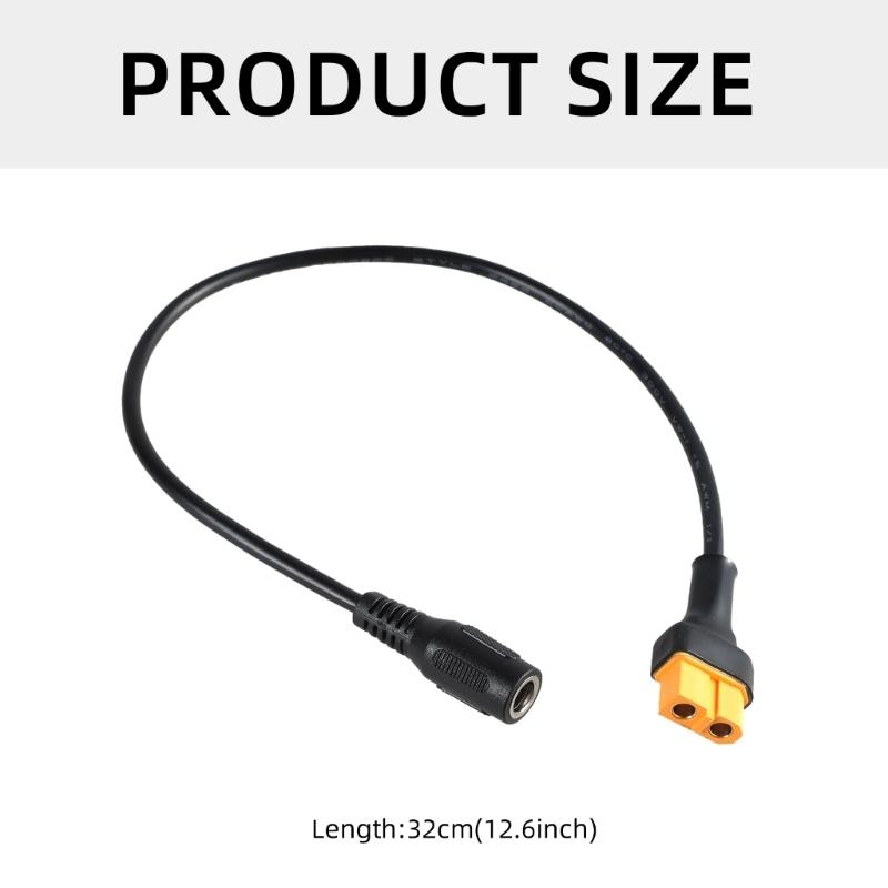 XT60 to 5.5x2.1mm DC5525 5521 Power Cable for Motorcycle Battery and Solar Energy Storage For TS100 Soldering Iron