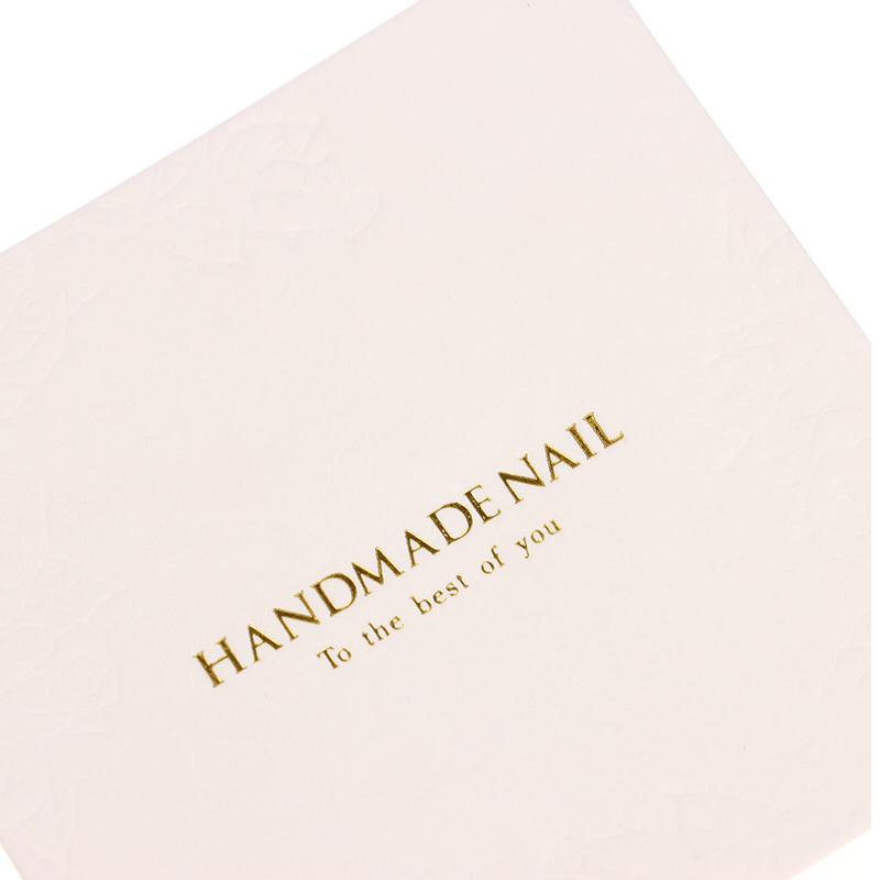 10 Blätter Press-On Nagel Verpackungsdisplay Handgefertigtes Falschnagel Design Farbmusterkarte Maniküre Proben-Display Salon