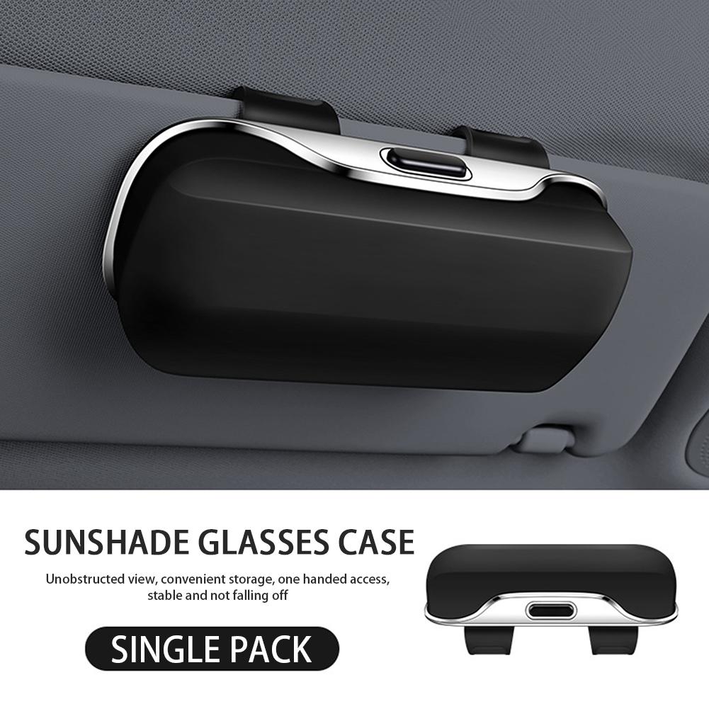 Car Glasses Box,Portable Car Sunglasses Holder In The Car Driving Glasses Holder,Eyeglass Case Sun Visor Car Lenses Holder