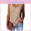 Sequin Sleeveless Tank Top For Women With Polyester Fabric Spring Casual Style