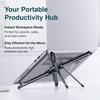 3-in-1 Adjustable Magnetic Foldable Laptop Stand Aluminium Ergonomic with Magsafe Tripod.