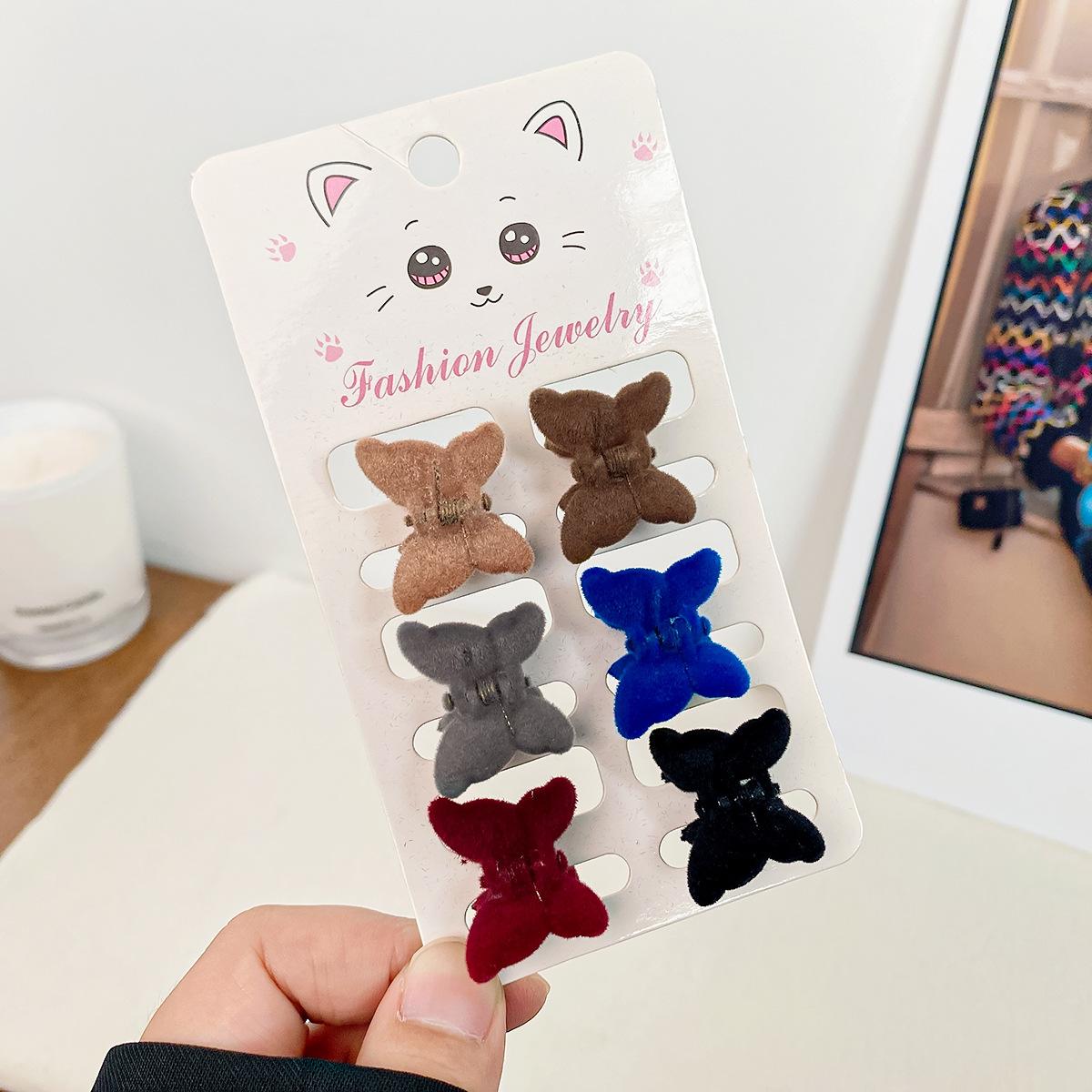 

6 шт., маленькие заколки для волос с прозрачным цветком и когтями для женщин и девочек, стразы с жемчугом, мини-заколки для волос в форме краба, милые детские аксессуары для волос