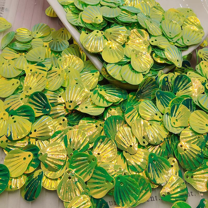 1pack Glitter Sea Shell PVC Loose Sequins for Sewing Embellishment Findings Wedding Handcraft Women Clothes Dress Accessories