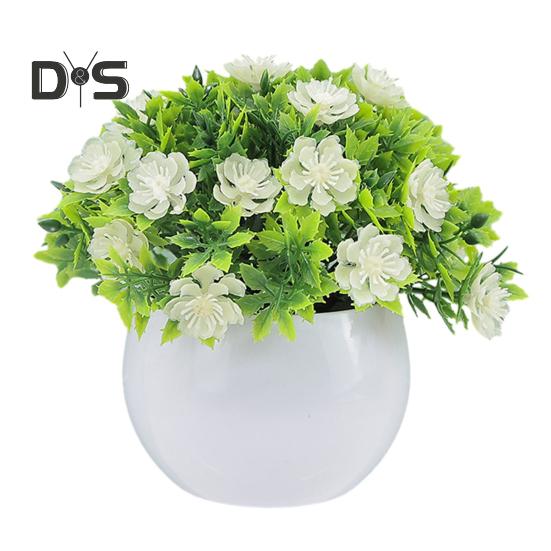 Fake Potted Plant Realistic Durable Artificial Bonsai Ornament for Home Office Patio Desktop Decoration