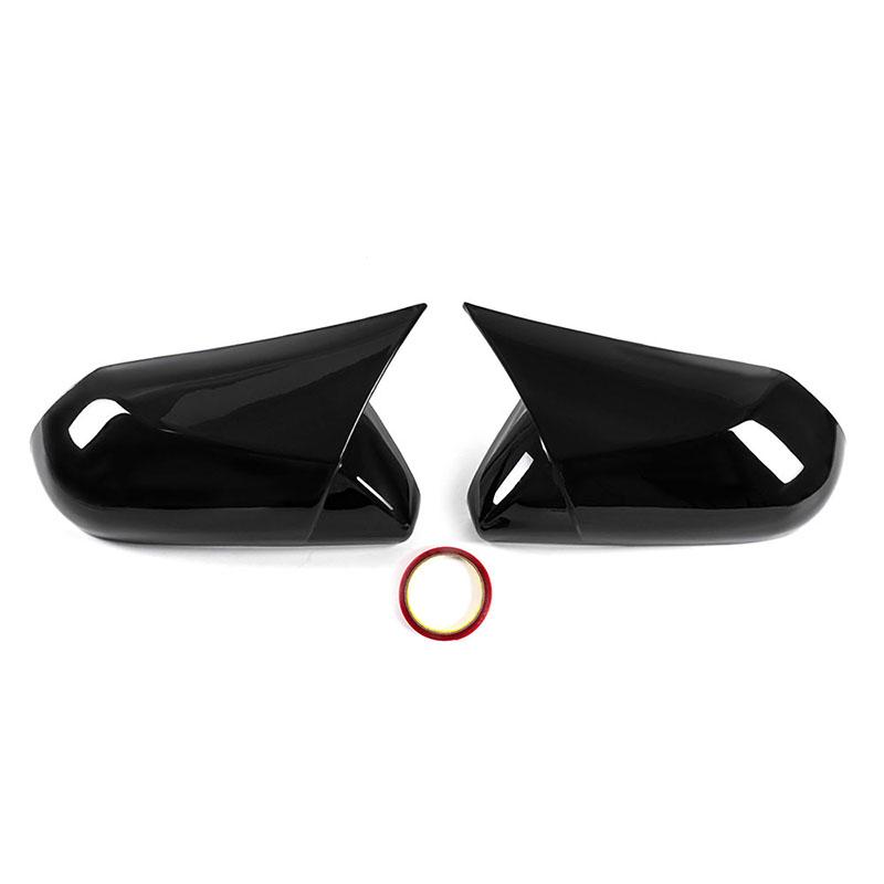 

Рифмированные 2 шт., боковое крыло, накладка на зеркало заднего вида, черная декоративная накладка, внешние аксессуары для автомобиля для Toyota Camry Avalon Glossy Black