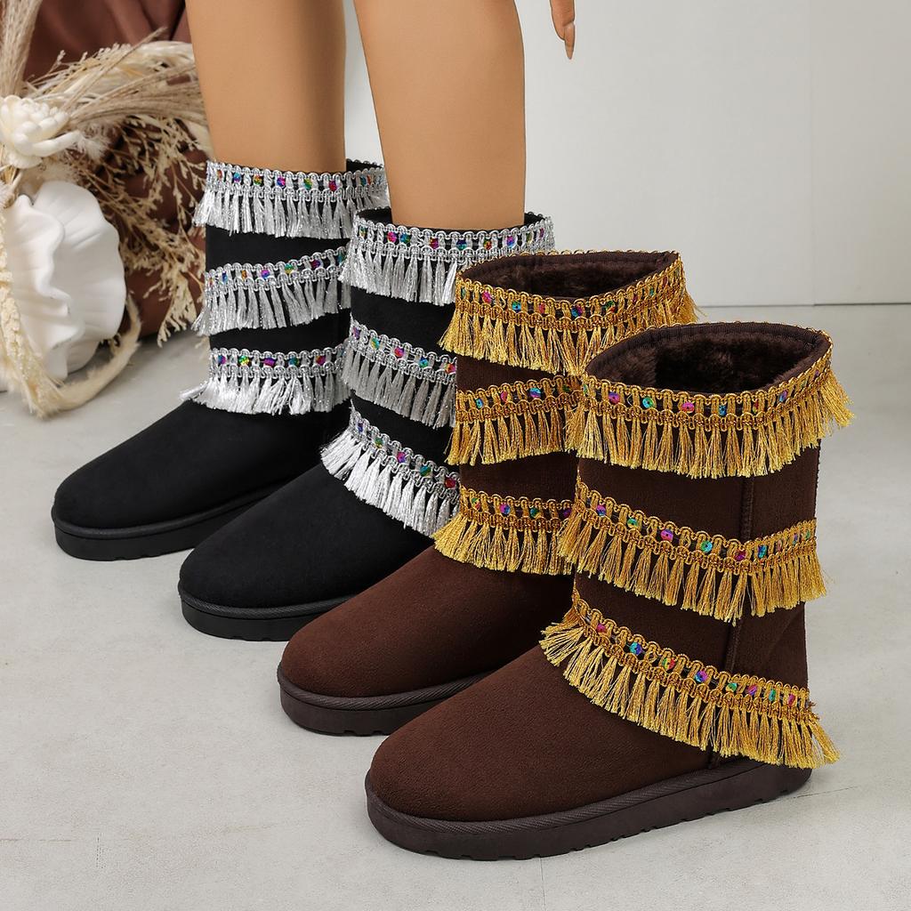 High-top Shoes, Short Boots, Women's New Autumn-winter Style, Versatile Snow Boots