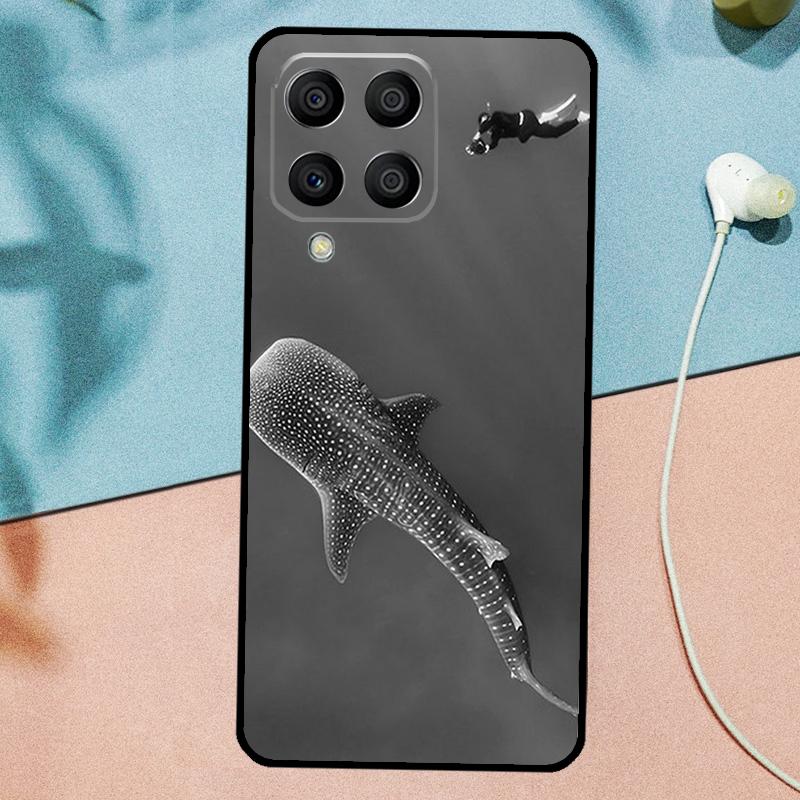 Ocean Whale Shark Animal For Samsung Galaxy M33 M35 M55 M15 M12 M13 M14 M34 M54 M53 M21 M31 M11 M32 M52 M06 M16 Case