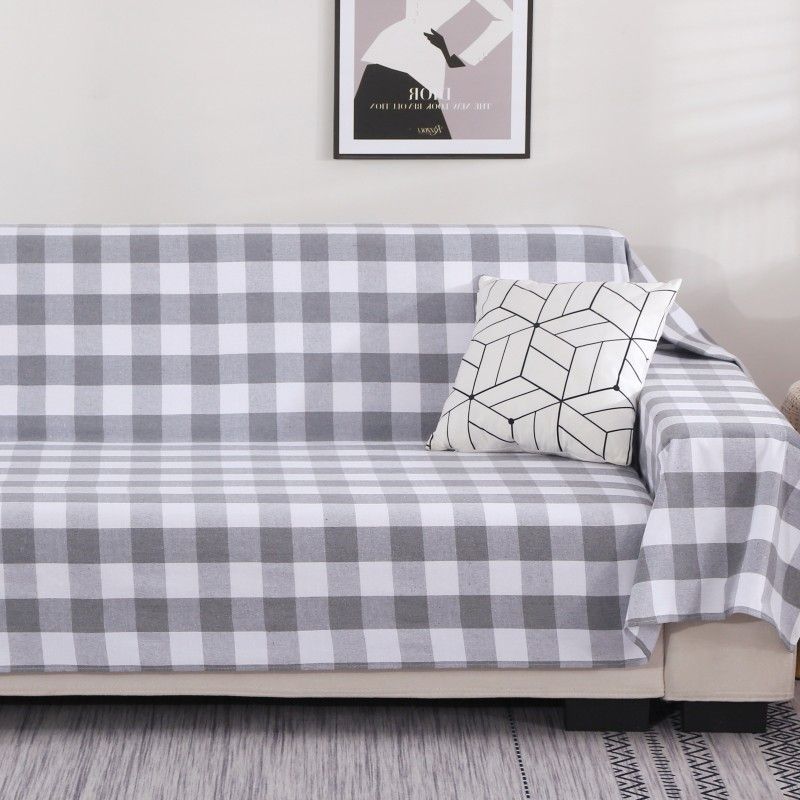 

Special Offer Old Coarse Cloth Sofa Towel Sofa Cushion Minimalist Modern Living Room Fabric Craft Dust Towel Non Slip Buy One Get One Free Beige White 95*95 buy one get one free