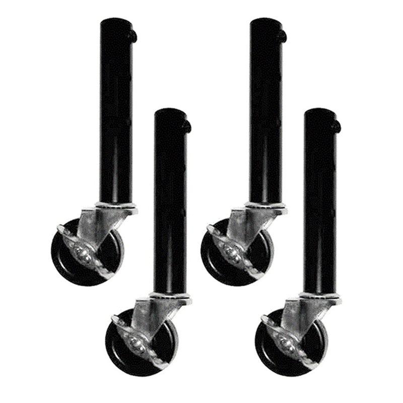 Good-Table Leg Extension For Folding Table Castors - Pack Of 4 Risers With Wheels For Straight And Curved Legs Durable 27Cm