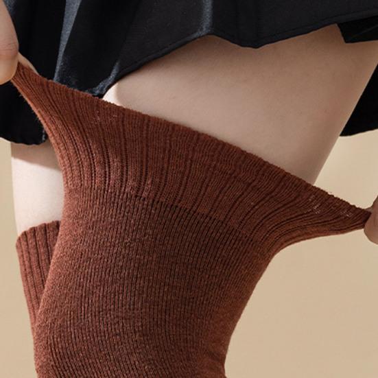 Women Extra Long Thigh High Socks Winter Warm Over Knee High Stockings Thick Thermal Knit Leg Warmers