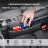 Elegananccy 2 Pack Car Seat Gap Filler, Premium Leather Car Seat Organizer, Universal Fit Car Seat Storage Box, Adjustable Seat Gap Filler for