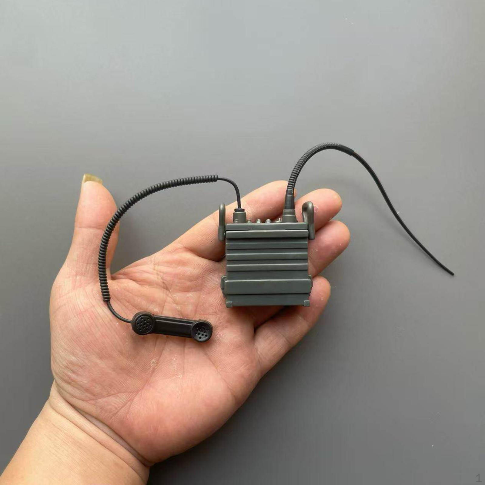 1: 6 Радиостанций Модель Телефона, Аксессуар для Диорамы, Реалистичное Украшение, Декор Микро-Сцены для Витрины