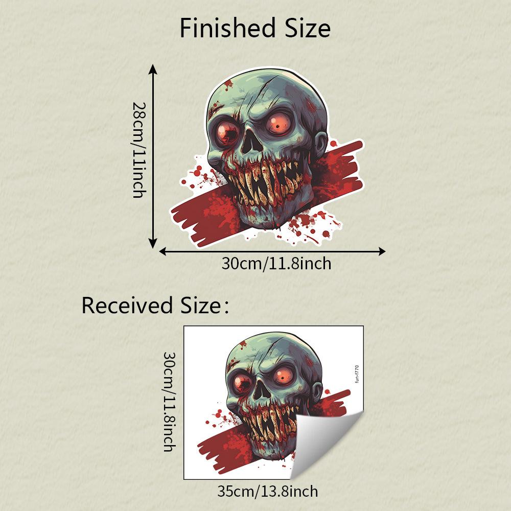 

Хэллоуин Ужас Голова Черепа Спальня Гостиная Прихожая Атмосфера Украшение Наклейки на Стену