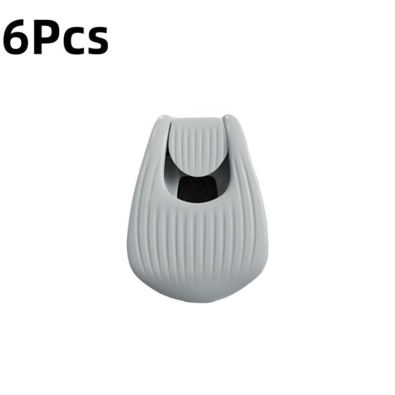 2/4/6Pcs Fishing Rod Holder Fixer Clip Compact Design Fishing Pole Holder Multiple Packets Adjustable Fish Rod Fixer