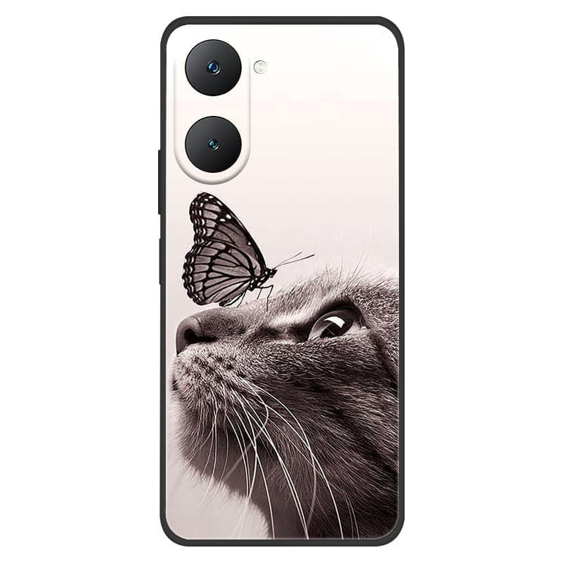 Case For Vivo Y28S Y18 Cases Y18E Y03 Y36T 4G 5G Y28E T3 Lite 5G Soft TPU Silicone Phone Cover For Vivo Y36T 4G Black Back Shell