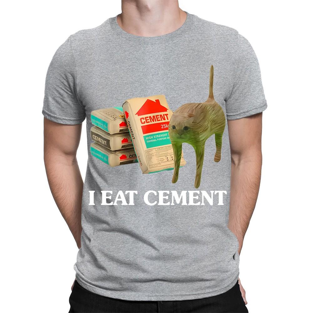 I Eat Cement Cursed Cat Funny Meme Lovers Gift Joke Mens Womens TShirts TA44