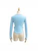 Spicy Girl Square Neck Cinched Waist Long Sleeve T-Shirt for Women - Spring/Autumn Base Layer, High Waist, Curved Style Top