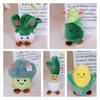 Veggie Plush Keychain White Cabbage Broccoli Corn And More